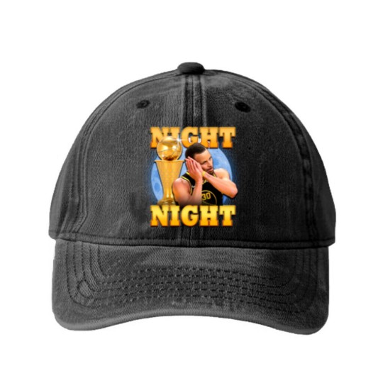 Discover Night Night Curry Washed Denim Baseball Caps