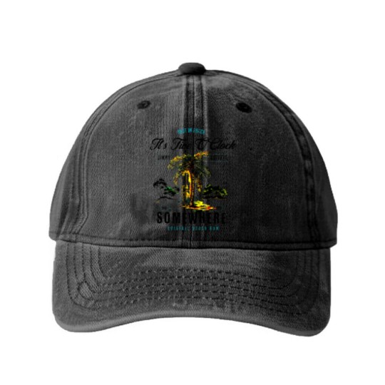 Discover Jimmy Buffett Memorial for Parrot Heads Club, Jimmy Buffett Parrot Washed Denim Baseball Caps