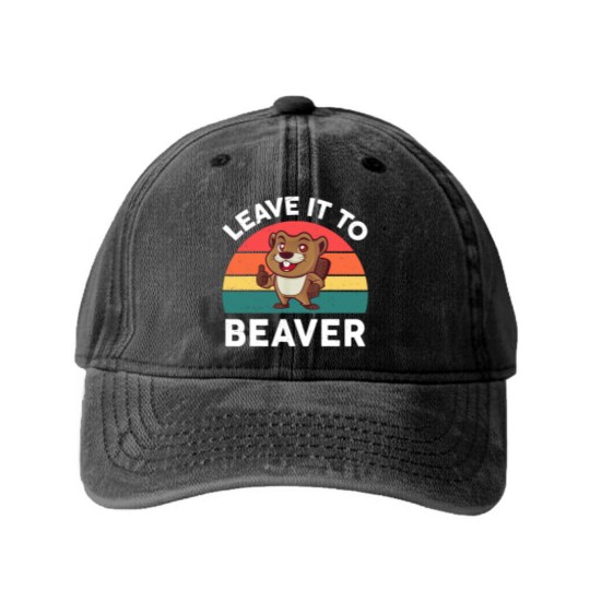 Discover Leave It To Beaver  Men Kids Funny Beaver Washed Denim Baseball Caps
