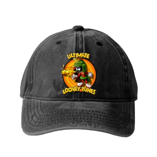 Discover Marvin The Martian Washed Denim Baseball Caps