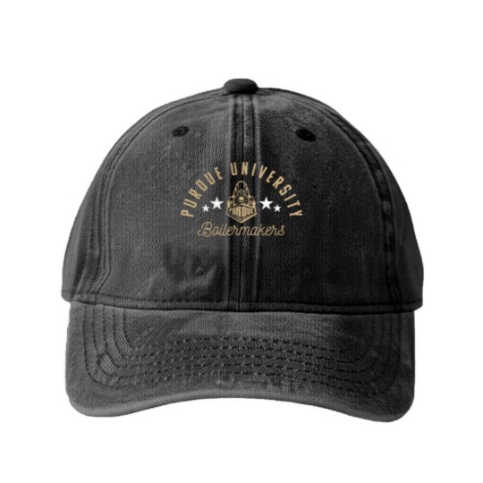 Discover purdue university boilermakers logo Washed Denim Baseball Caps