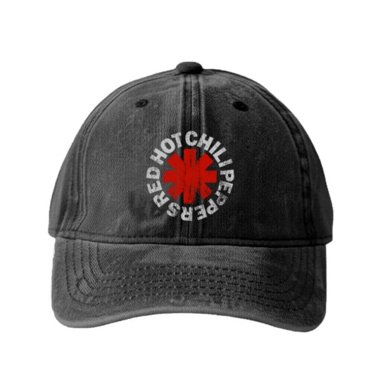 Discover Red Hot Chilli Peppers Washed Denim Baseball Caps | Red Hot Chilli Peppers Washed Denim Baseball Caps