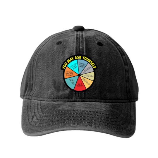 Discover YOU MAY ASK YOURSELF - You May Ask Yourself - Washed Denim Baseball Caps