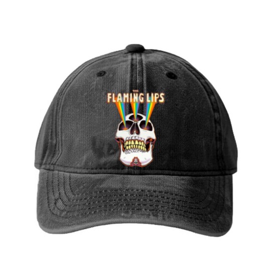 Discover The Flaming Lips Washed Denim Baseball Caps