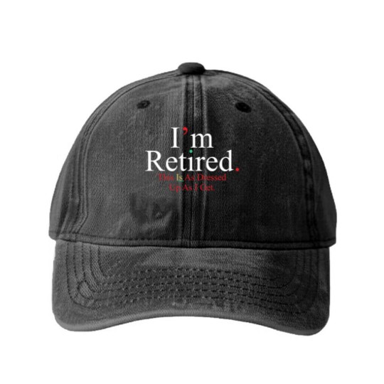 Discover Rihanna Washed Denim Baseball Caps, I'm Retired Washed Denim Baseball Caps, Retired Washed Denim Baseball Caps