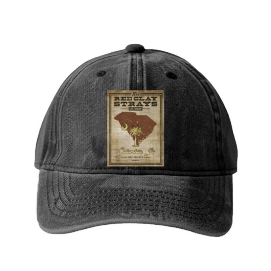Discover Red Clay Strays Washed Denim Baseball Caps