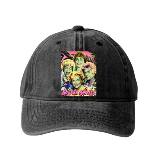 Discover GOLDEN GHOULS Washed Denim Baseball Caps Washed Denim Baseball Caps