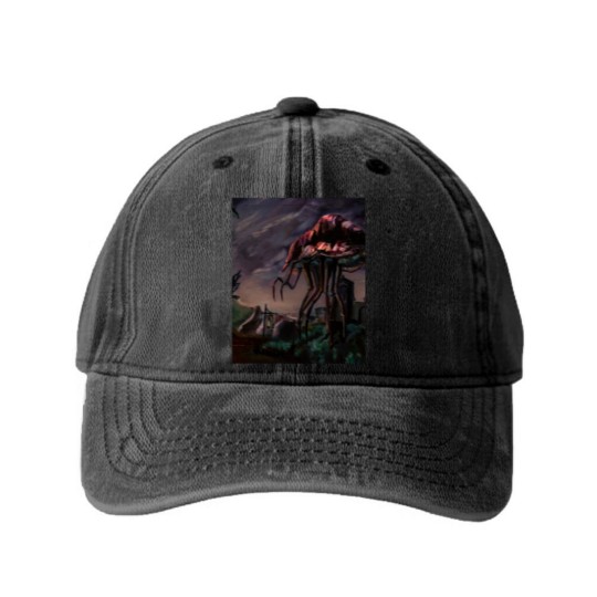 Discover Morrowind - Silt Strider Graphic Washed Denim Baseball Caps