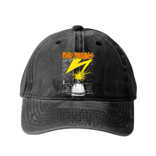 Discover Bad Brains Washed Denim Baseball Caps