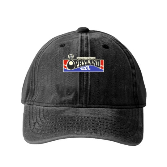 Discover OPRYLAND USA NASHVILLE AND STICKER Washed Denim Baseball Caps