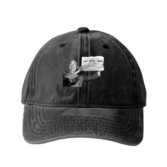 Discover Dewey Defeats Truman Sunflower  1 Washed Denim Baseball Caps