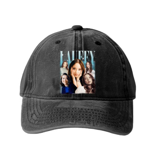Discover Laufey, Laufey Washed Denim Baseball Caps, Laufey Washed Denim Baseball Caps, Laufey Musician Singer Tees, Retro Laufey Gift