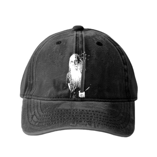 Discover Leland Sklar Bass Guitarist Washed Denim Baseball Caps