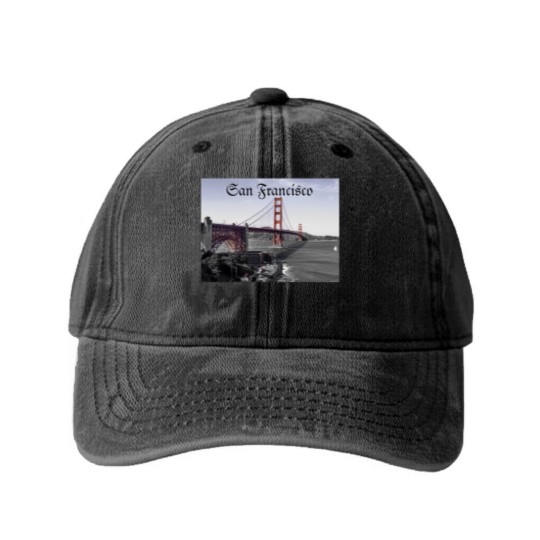 Discover San Francisco Washed Denim Baseball Caps