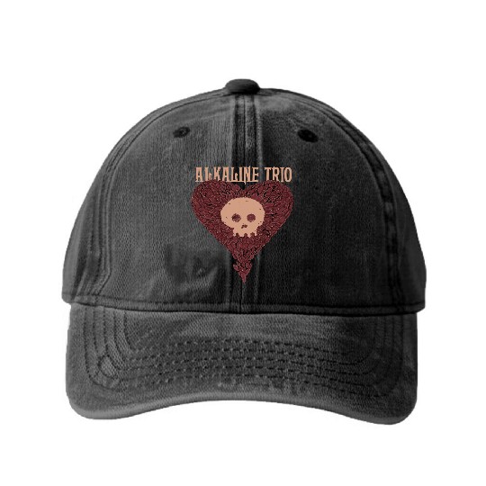 Discover alkaline trio, alkaline ,trio, alkalinetrio, alkaline trio band Washed Denim Baseball Caps