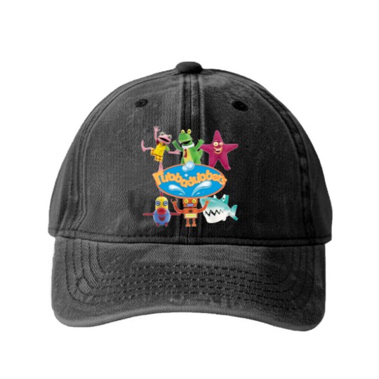 Discover Rubbadubbers cartoon kids show Washed Denim Baseball Caps