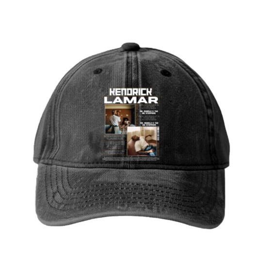 Discover Kendrick Lamar Washed Denim Baseball Caps, Kendrick Lamar Rap Merch, Kendrick Lamar Merch