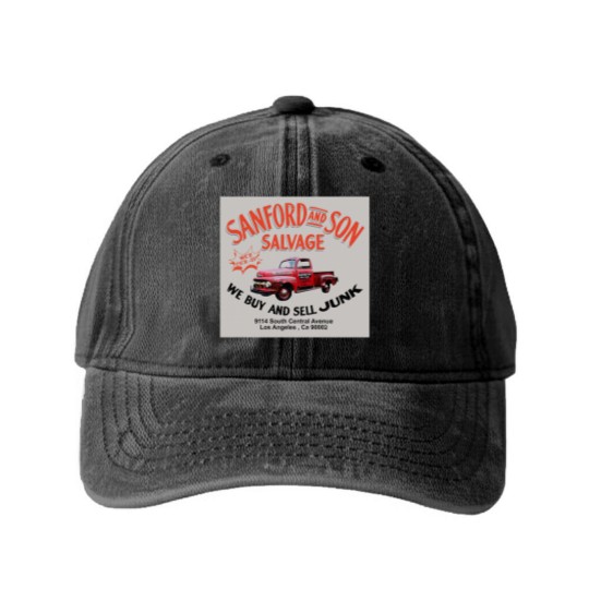 Discover Sanford and Son Salvage Worn Truck Washed Denim Baseball Caps