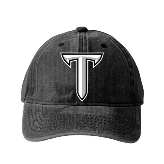 Discover The Troy University Trojans Athletic Washed Denim Baseball Caps