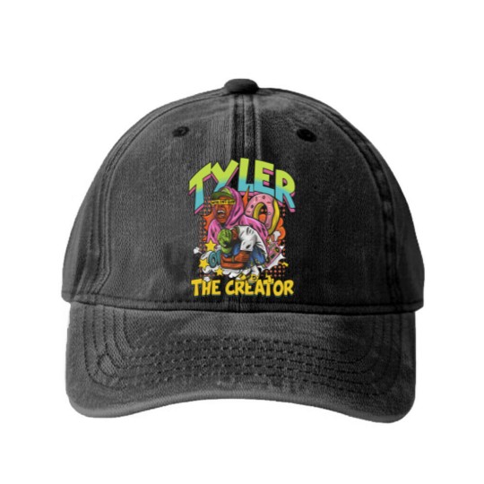 Discover Limited Tyler The Creator Who Dat Boy Vintage Washed Denim Baseball Caps