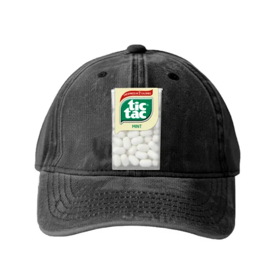 Discover Tic tac mints Washed Denim Baseball Caps