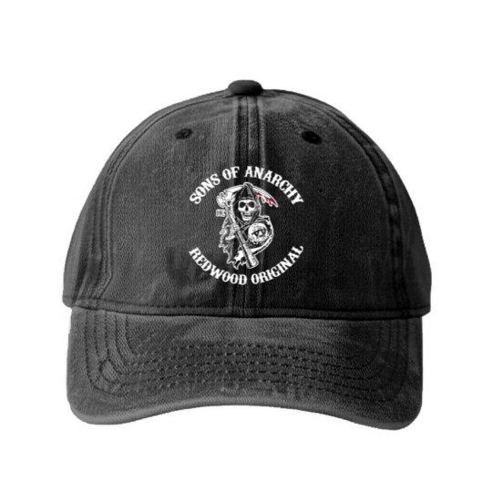 Discover Sons of Anarchy MC  Sons of Anarchy MC Washed Denim Baseball Caps