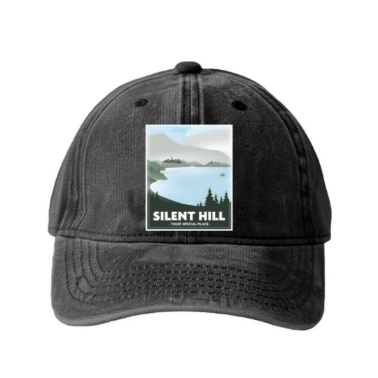 Discover Silent Hill - Your Special Place - Silent Hill - Washed Denim Baseball Caps