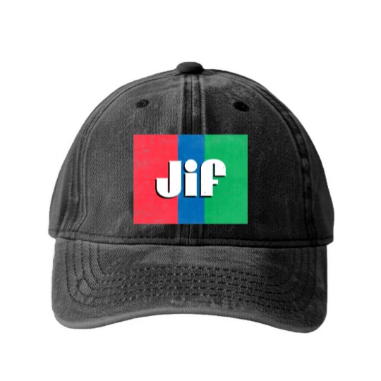 Discover Jif Peanut Butter Washed Denim Baseball Caps