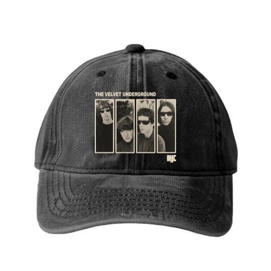 Discover The Velvet Underground Original Velvet Underground Washed Denim Baseball Caps