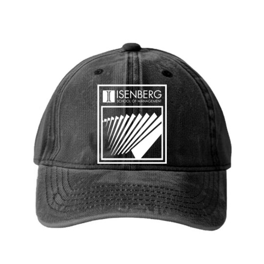 Discover Isenberg School of Management Washed Denim Baseball Caps