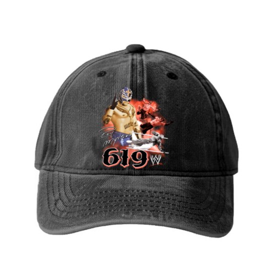 Discover Rey Mysterio Washed Denim Baseball Caps Clothing For Men, Woman