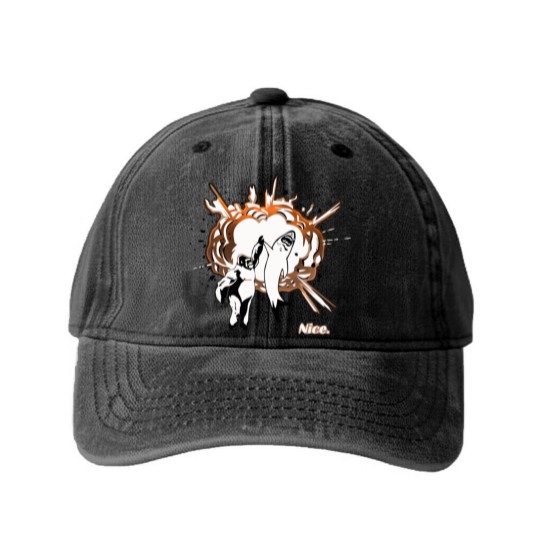 Discover Shark Gorilla Nice High Five Washed Denim Baseball Caps
