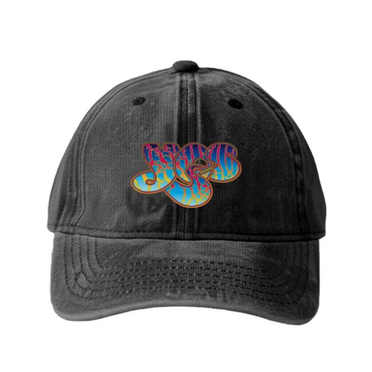 Discover yes band Washed Denim Baseball Caps