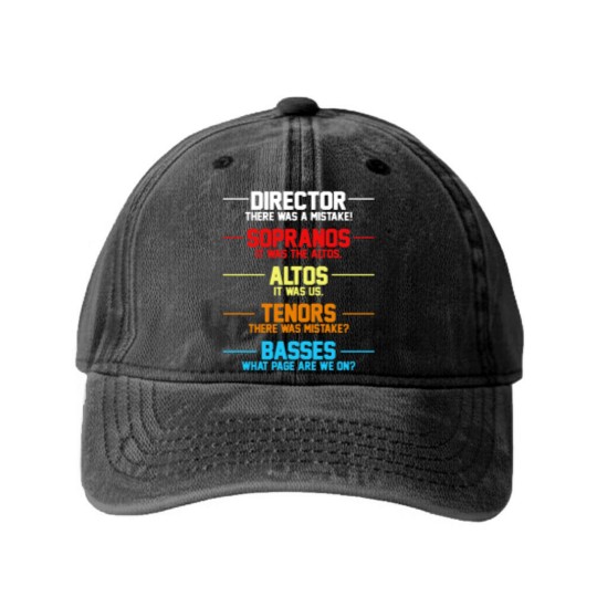 Discover Director There Was A Mistake Sopranos Washed Denim Baseball Caps