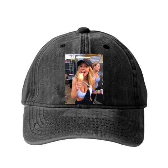 Discover Sydney Sweeney Washed Denim Baseball Caps