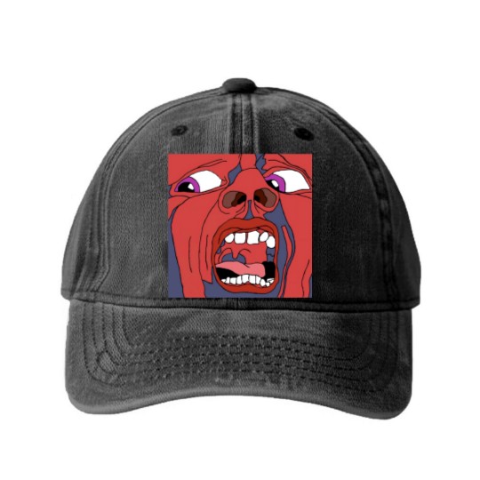Discover Crimson King Washed Denim Baseball Caps