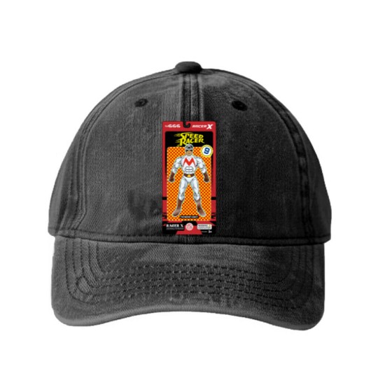 Discover Vintage Racer X Washed Denim Baseball Caps