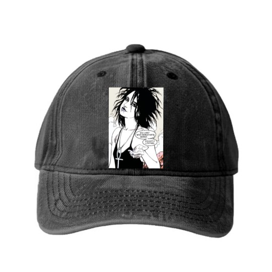 Discover You lived what anybody gets, Bernie. you got a lifetime. (Death - The Sandman) Washed Denim Baseball Caps