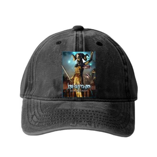 Discover Demonocracy - Jon For a Cowboy Washed Denim Baseball Caps