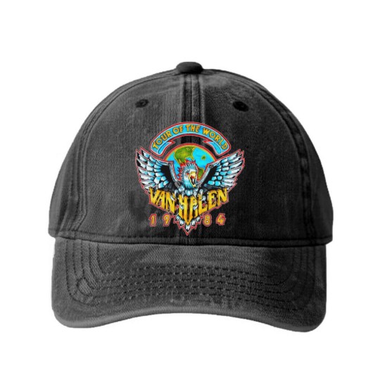 Discover VAN TOUR HALEN 1984 Washed Denim Baseball Caps