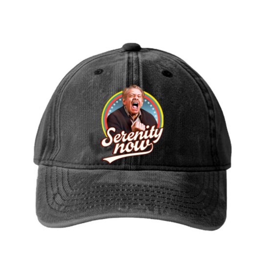 Discover Serenity Later Serenity Now Washed Denim Baseball Caps