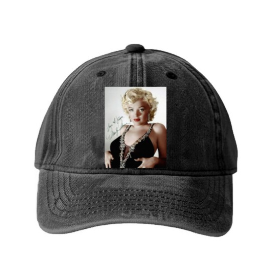 Discover Marilyn Monroe Washed Denim Baseball Caps