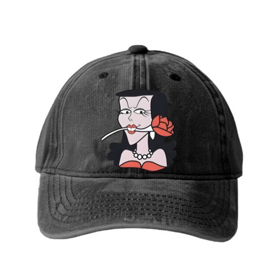 Discover Kurt Cobain Natasha Fatale Vintage Washed Denim Baseball Caps