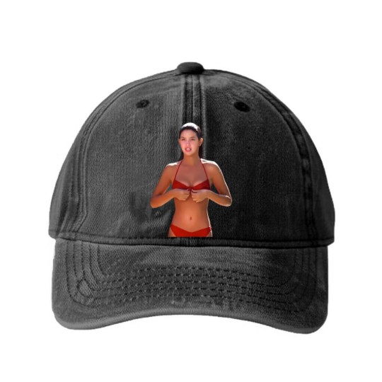 Discover Phoebe Cates  Red Bikini  Ridgemont High Washed Denim Baseball Caps