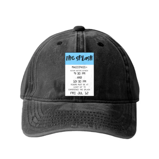 Discover Splash - Splash Mountain - Washed Denim Baseball Caps