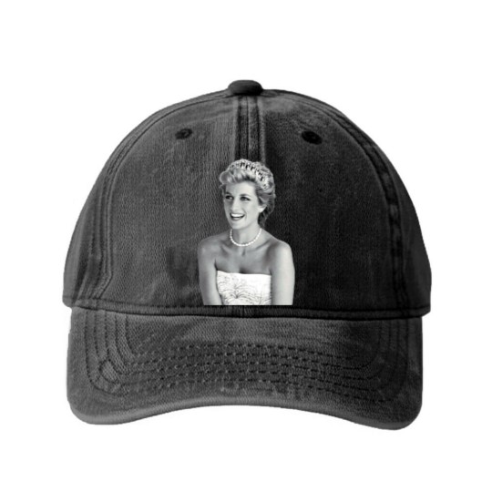 Discover Princess of Wales Lady Diana Dynasty Di Washed Denim Baseball Caps Vintage Retro Meme Gift