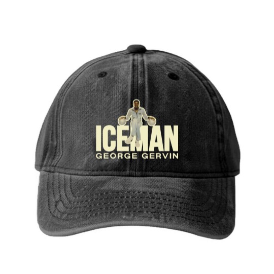 Discover Iceman George Gervin Washed Denim Baseball Caps