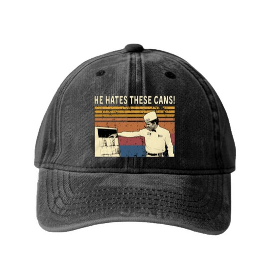 Discover The Jerk - He Hates These Cans Coffee Mug Washed Denim Baseball Caps