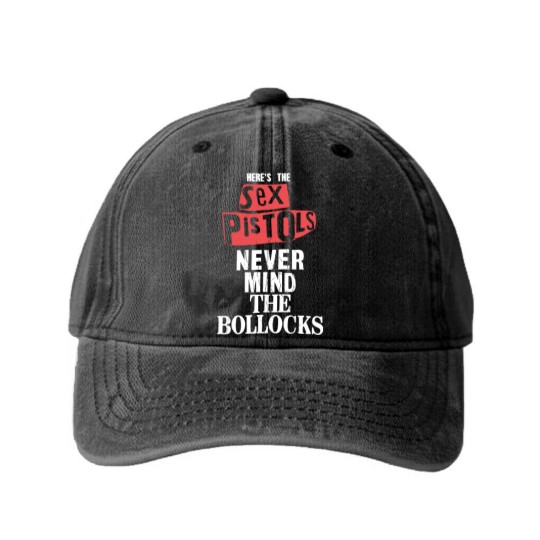 Discover The sx Pistols Unisex Washed Denim Baseball Caps: NMTB Distressed (Dip-Dye)