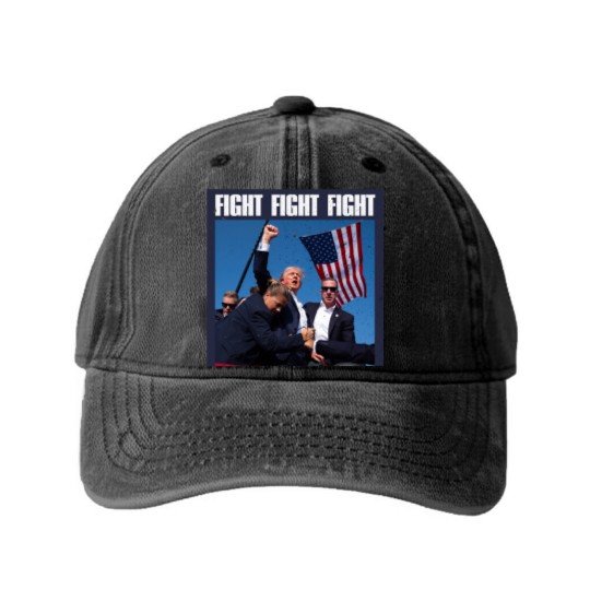 Discover Trump Fight Fight Fight - Trump Fight - Washed Denim Baseball Caps